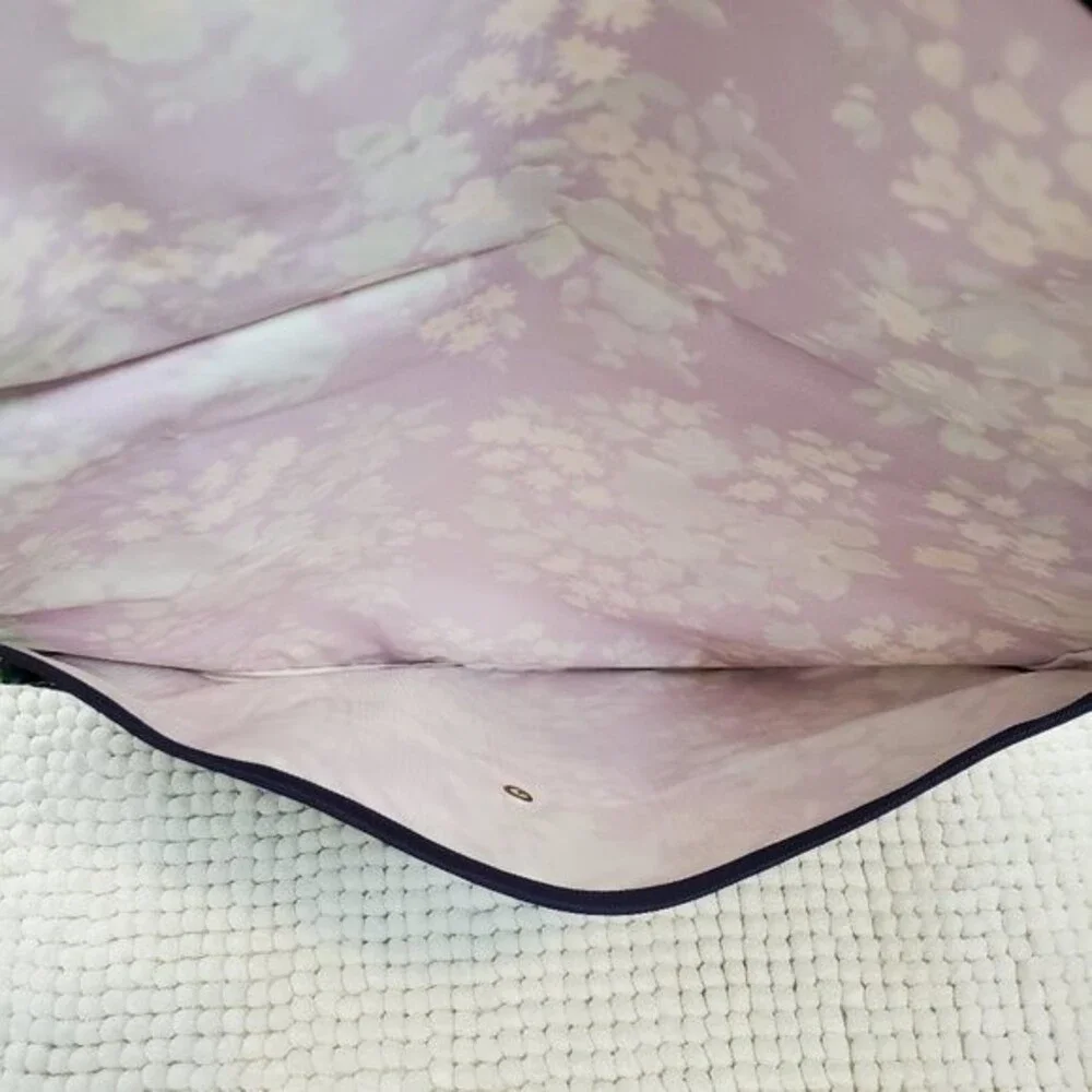 Vintage Navy Floral Clutch Purse